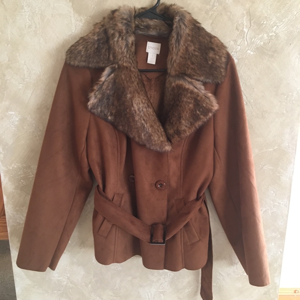 Chico’s Faux Fur Jacket